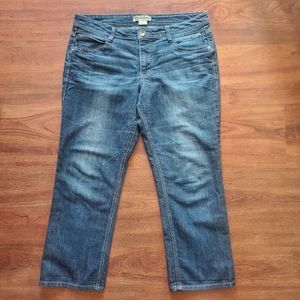 Democracy Slim Straight Flood Jeans Size 12